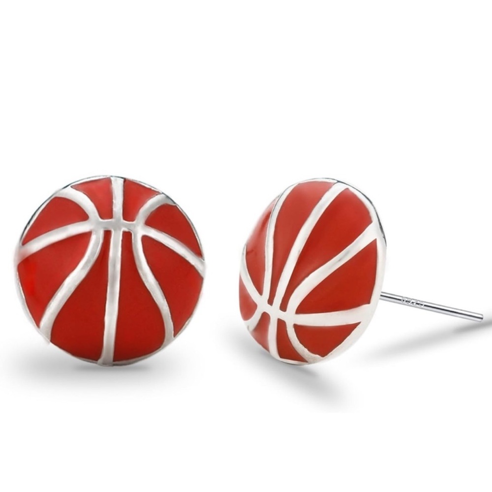 Basketball Sports Stud Earrings